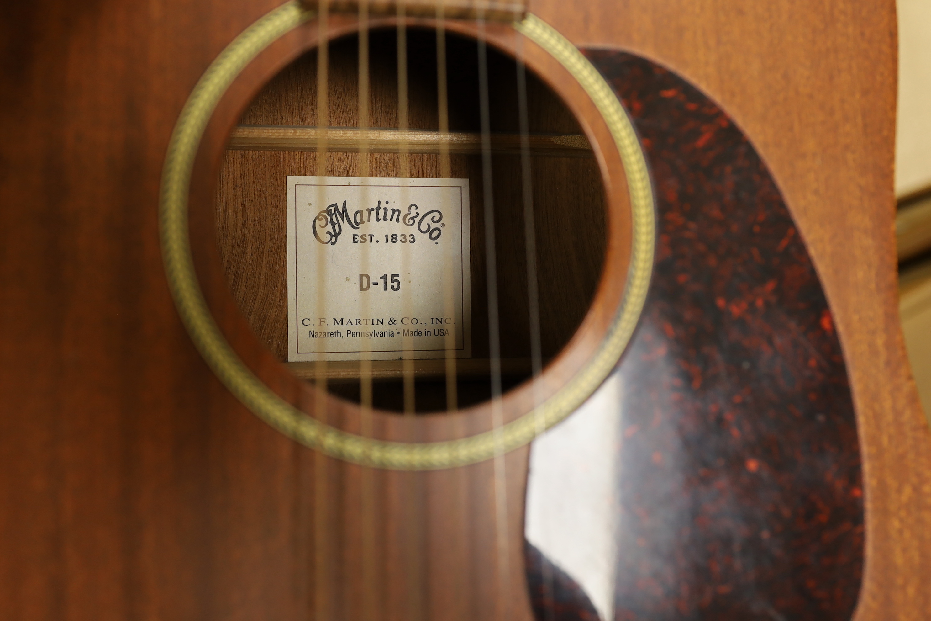 Martin D-15 Dreadnought Acoustic guitar, in hard case